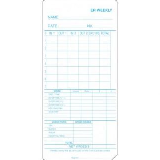 ER-W Weekly Time Card (Box 800)
